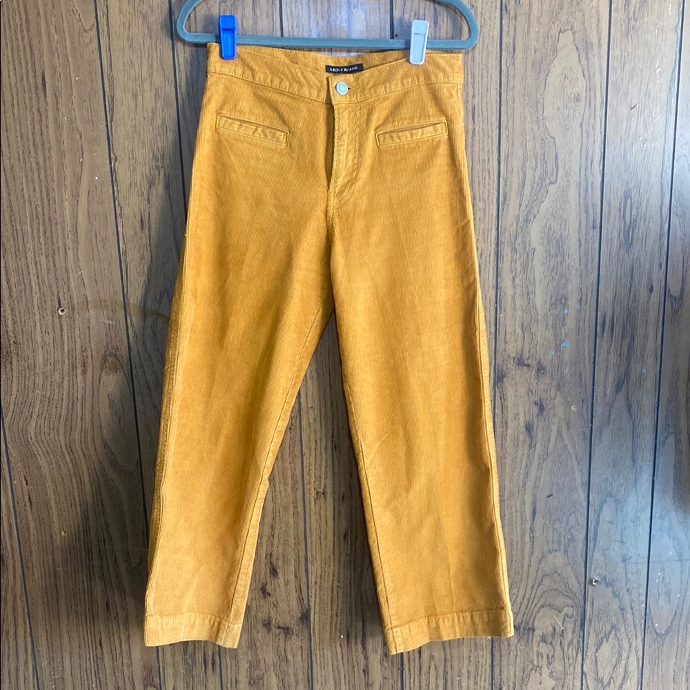 Banana Republic Yellow Corduroy Pants